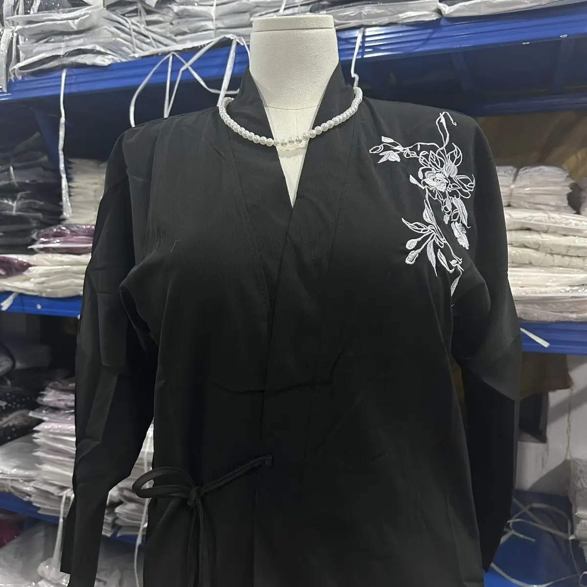 

Large Size 300 Pou Floral Embroidery Long Sve irt Spring Autumn Sle Collar Hanfu Outerwear Top for Men And Women