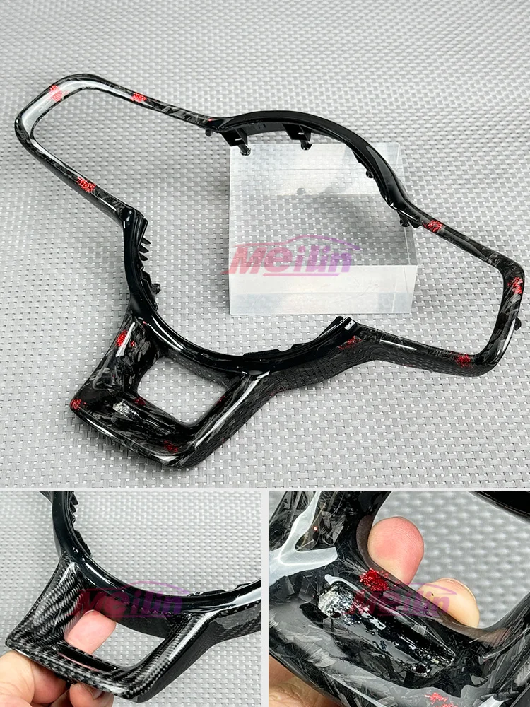 Voor Volkswagen Golf7 MK7 GTI stuurwiel koolstofvezel frame stuurwielaccessoires en auto-onderdelen - afbeelding 2