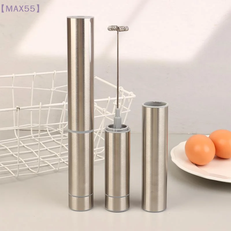 【MAX-55】خلاط رغوة الحليب والقهوة المنزلية الكهربائية وخلاط الحليب وخافق البيض المحمول