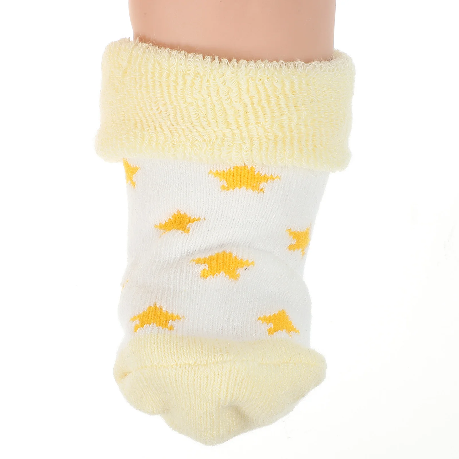 5 أزواج من جوارب الأطفال الشتوية لحديثي الولادة للفتيات عالية الكاحل دافئة للأطفال الصغار #3