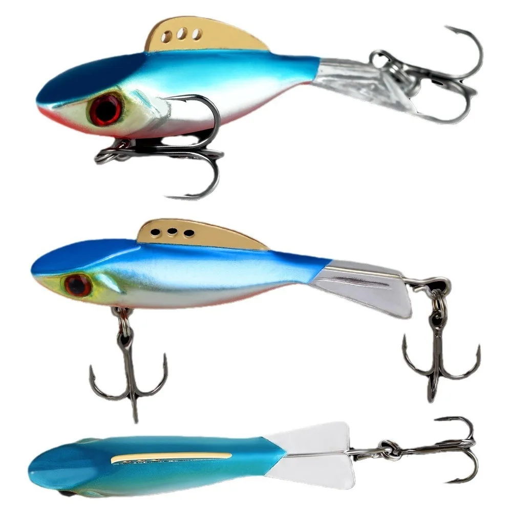 New 4.6cm 8g Winter Ice Fishing Lure AD-Sharp Jigging Ice Fishing Lure 10 styles Balancer Lead Hard Hook High Quality