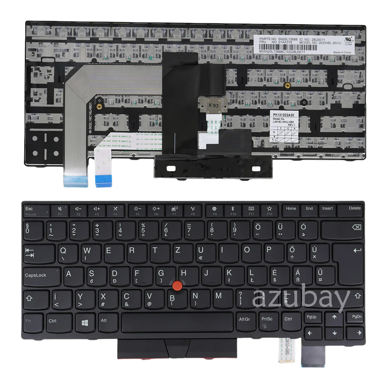 

Laptop Keyboard for Lenovo Thinkpad A475 20KL 20KM， A485 20MU 20MV, 01AX422 01AX463 UK German Hungarian QWERTZ Italian Czech
