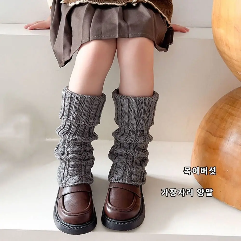 Sweet Japanese Style Children's Twist Leg Warmers JK Harajuku Leg Socks Woolen Lolitas Ballet Guards Socks Autumn/Winter