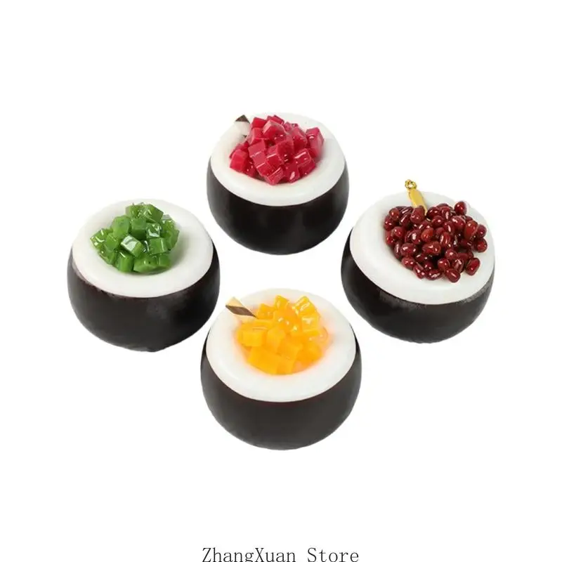 Künstliches Dessertmodell-Set aus PU, Bäckerei-Themendekoration für Regalszenen, Geburtstagsfeiertische, Ladentheken und 3XUF – Detail 5