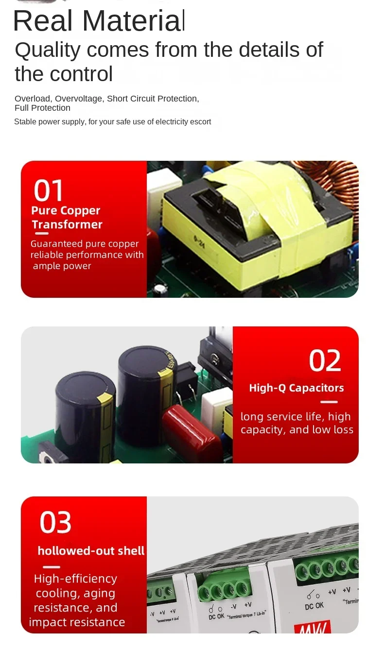 

Импульсный источник питания Mean Well SDR-120-24 на DIN-рейку с выходом 12 В/24 В/48 В, током 5 А/10 А/20 А и номинальной мощностью 75 Вт/240 Вт/480 Вт