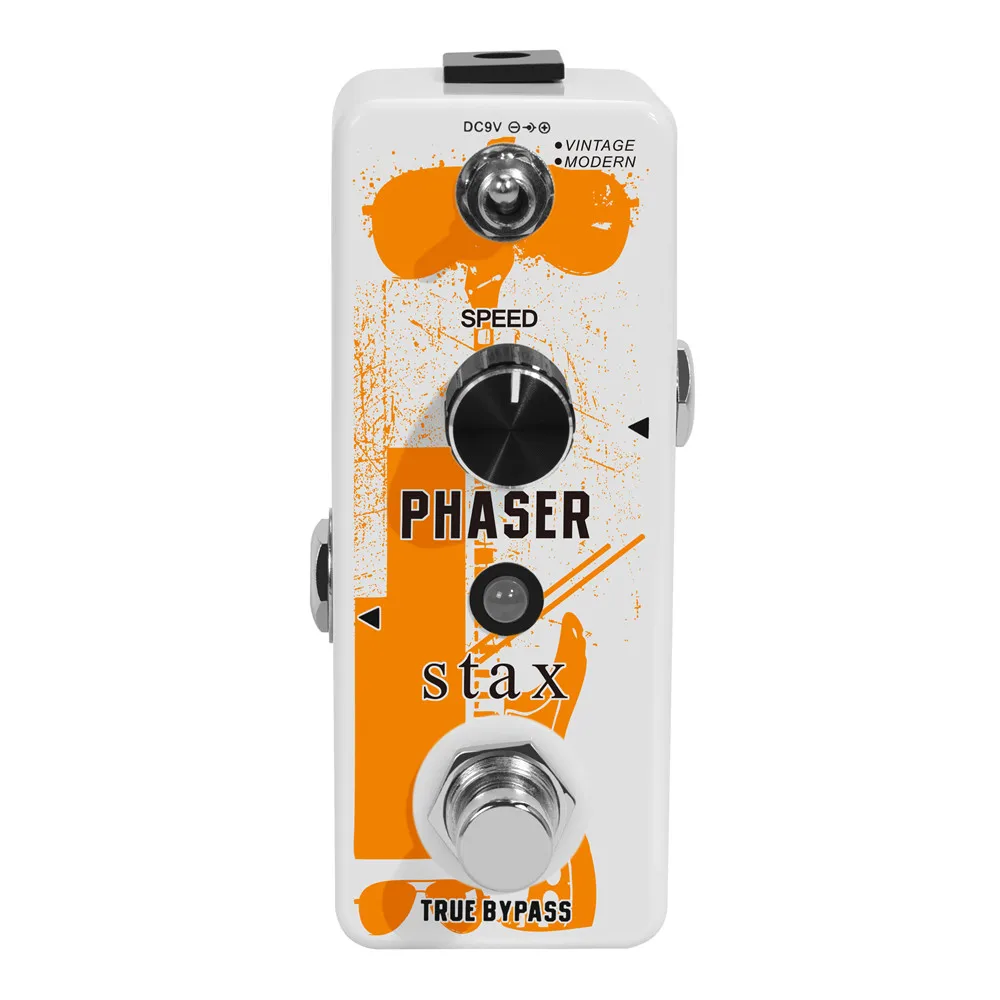 Stax Bass Guitar Phaser Analog Phase Pedaleira Guitar Effect Pedal Vintage Modes guitarra eléctrica Mini Size True Bypass