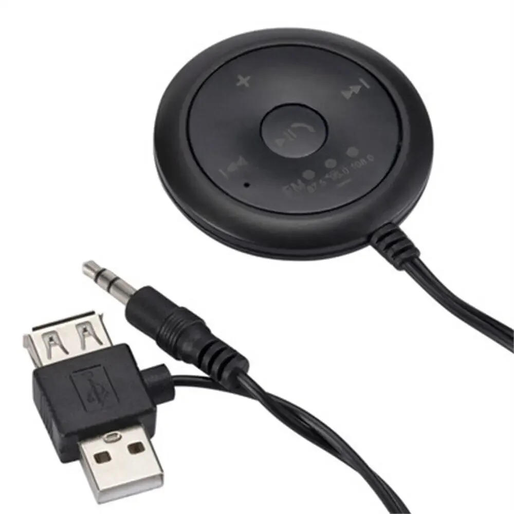 Bezprzewodowy samochód odtwarzacz MP3 Bluetooth 5.0 FM nadajnik 3.5mm AUX Audio Adapter do odbiornika głośności