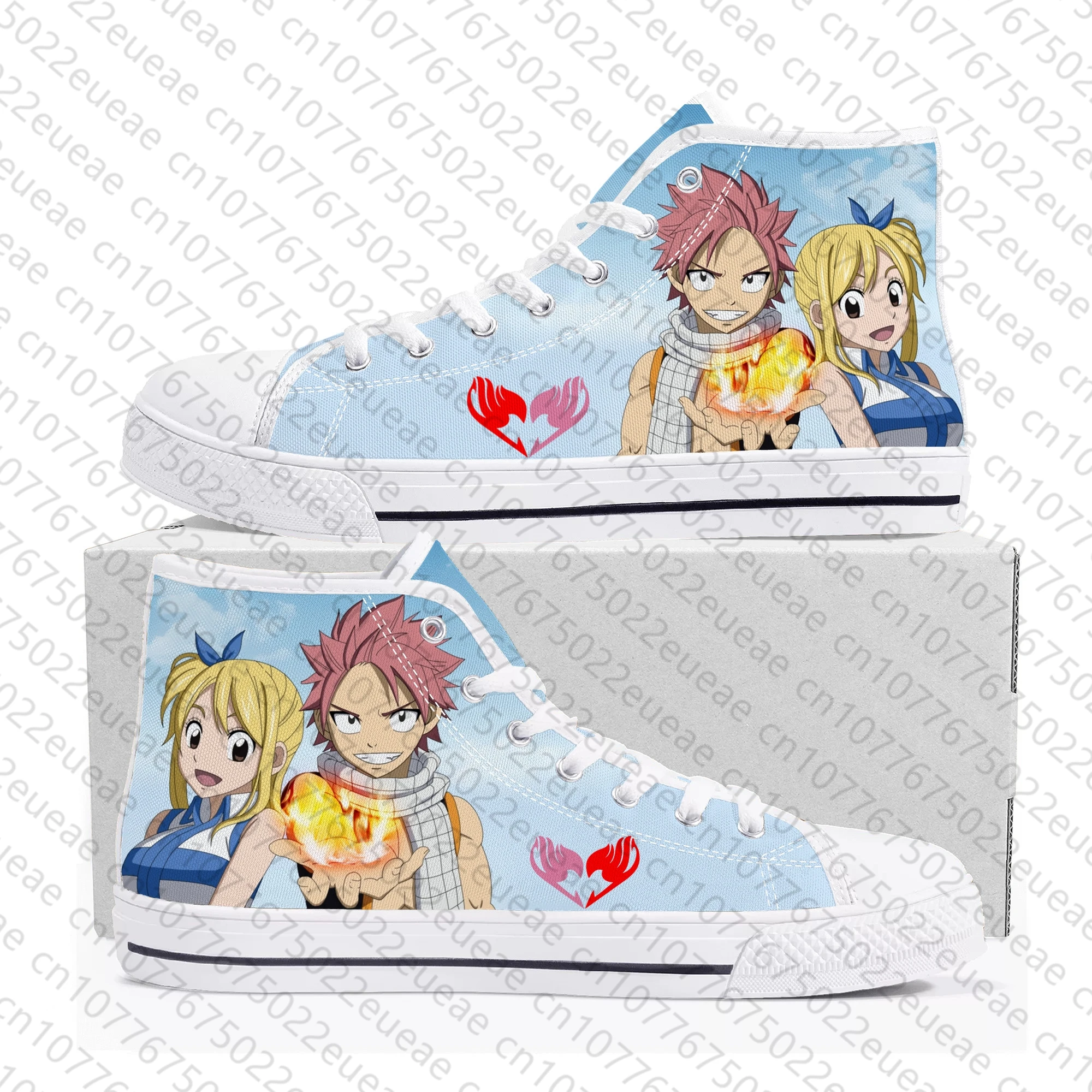 Zapatillas de deporte de Anime Fairy Tail Natsu Dragneel para hombre y mujer, zapatos de lona de alta calidad para adolescentes, zapatillas casuales para parejas, zapatos personalizados