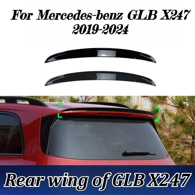 

For Mercedes-benz GLB X247 2019-2024 AMG Roof Spoiler Rear Trunk Wing ABS Gloss Black Car Styling Exterior Accessories Rear Wing