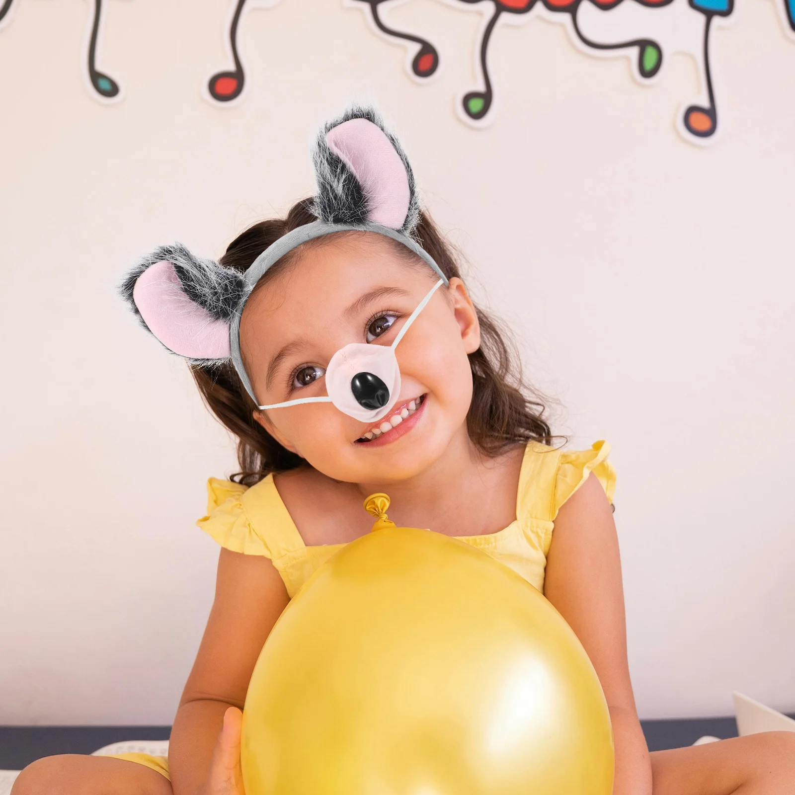 ที่คาดผมหูโคอาล่า 1 ชุด พร้อมหาง โบว์ผูกผม และจมูก อุปกรณ์แต่งกายคอสเพลย์สัตว์ สำหรับเด็กผู้หญิงและผู้ใหญ่ สำหรับฮาโลวีนและคริสต์มาส