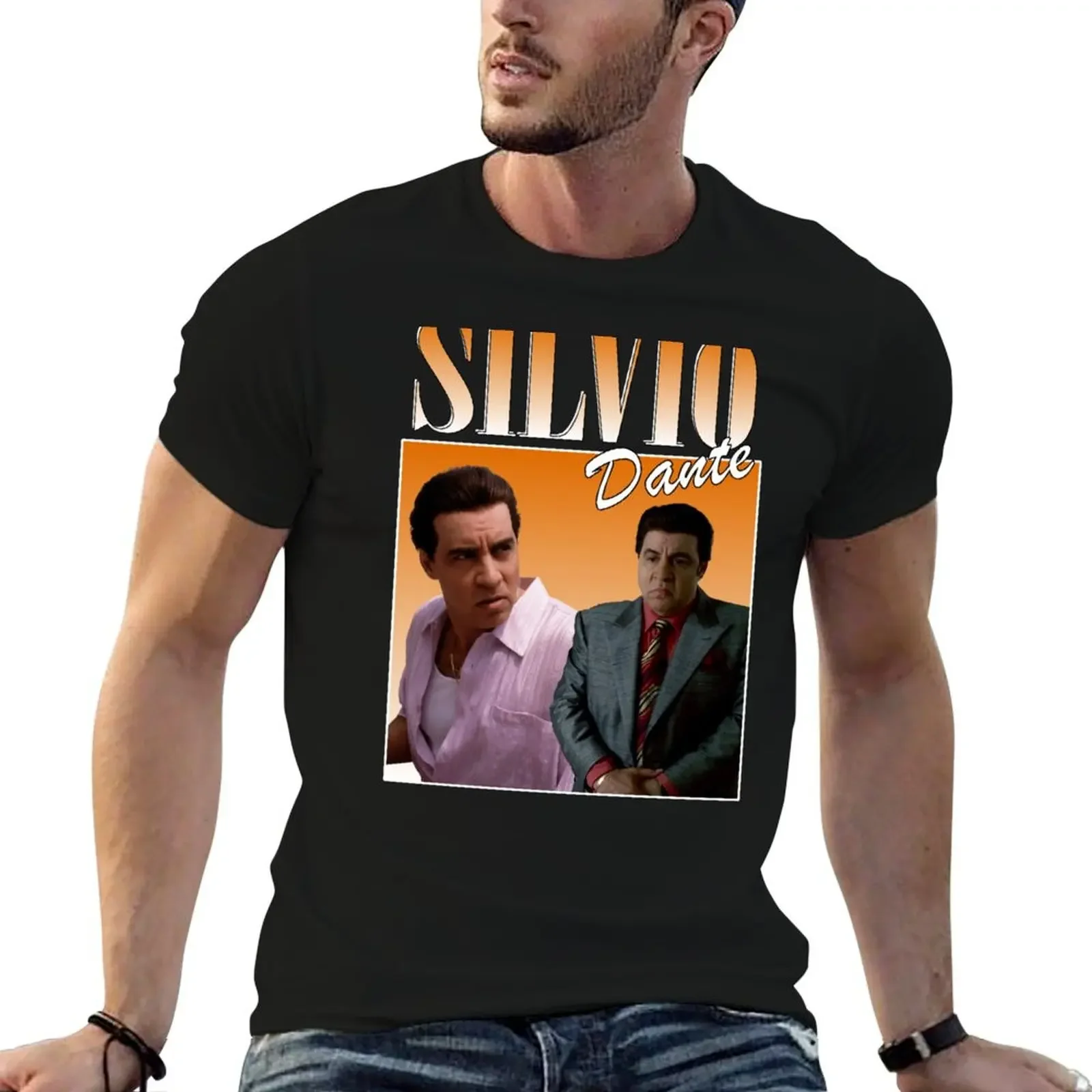 

Silvio Dante Retro Design Sopranos T-Shirt anime t shirts quick drying custom t-shirts funny t shirts for men