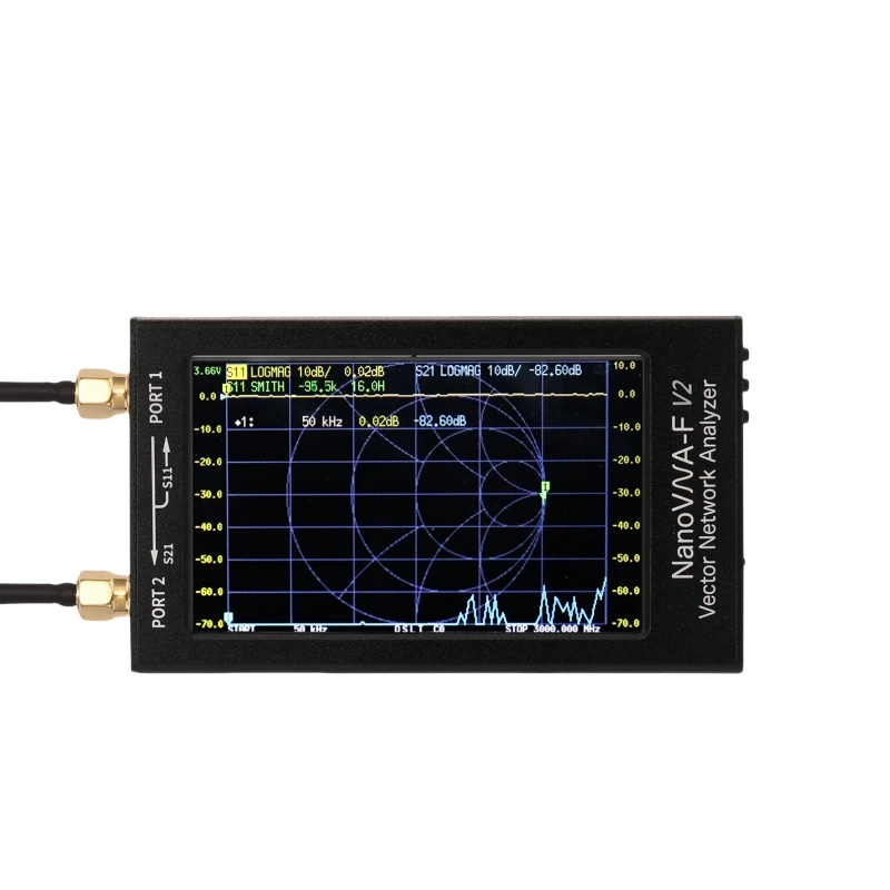 New NanoVNA-F V2 3GHz Vector Network Analyzer 4.3 inch Touch Screen NanoVNA Antenna Analyzer + RF Demo Kit