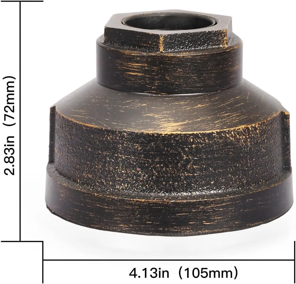 Lámpara de mesa industrial con control táctil, luz de mesita de noche con bombilla Edison regulable, acento Steampunk vintage para dormitorio y sala de estar