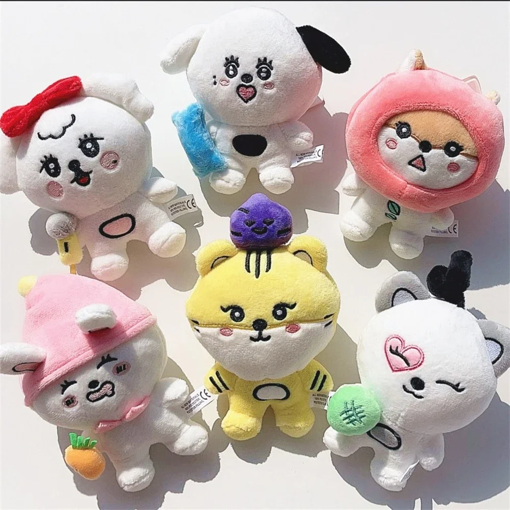 15CM KPOP STAYC Plush Doll Keychain Cartoon Image Kawaii Soft Short Plush Toy SUMIN SIEUN ISA SEEUN YOON J Gift Fans Collection