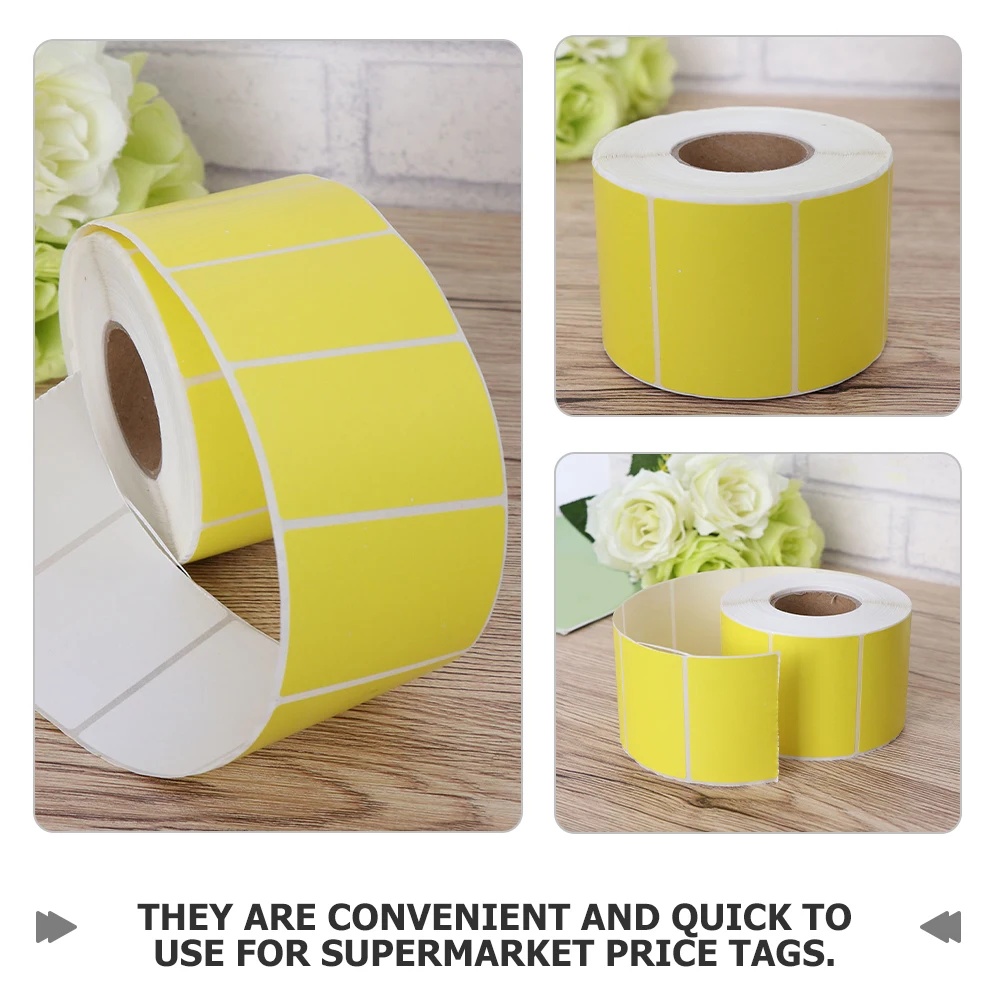 

2 Rolls Paper Labels Express Labels Self Adhesive Waterproof Price Tags Stickers Shipping Barcode Address Name