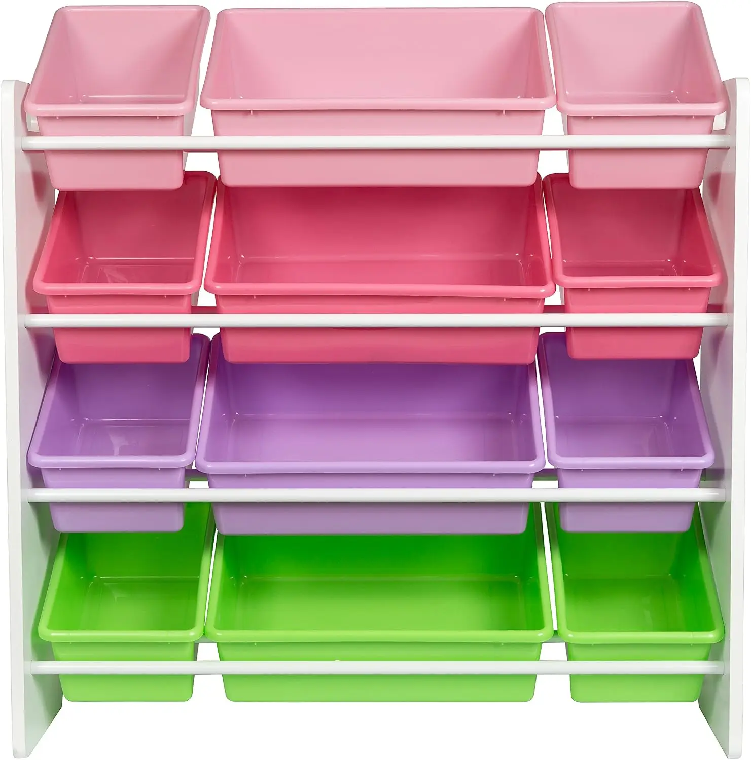 Kids Toy Storage Organizer With Pastel Bins