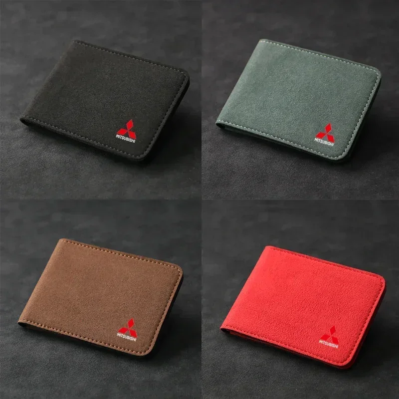 10x8cm Suede Driver License Holder Cover for Mitsubishi Lancer Ex Mirage V33 G4 26 OTO ASX L300 Montero L200 EVO Pajero Galant view 4