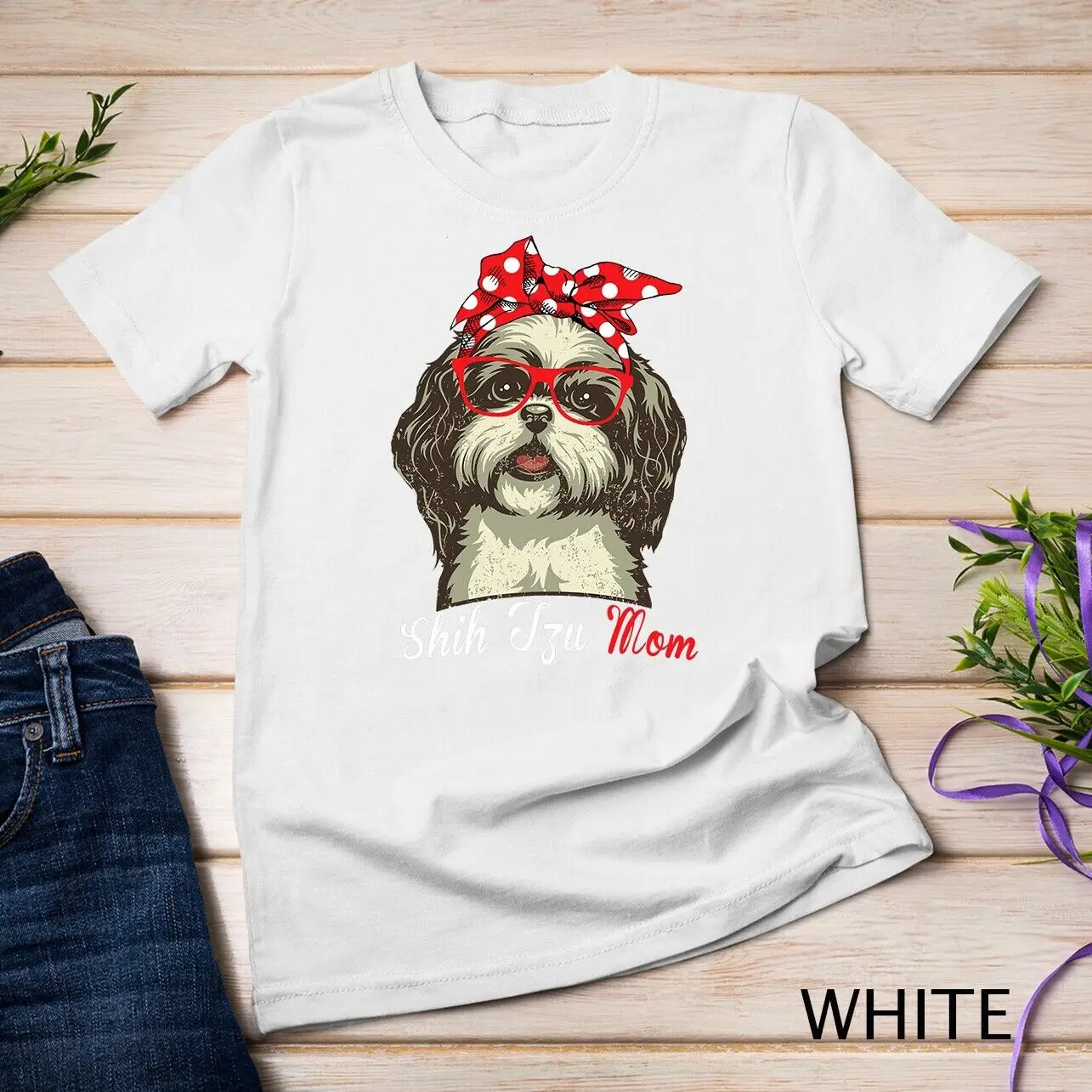 Funny Shih Tzu mom for Shih Tzu Dog Lovers Unisex T-shirt