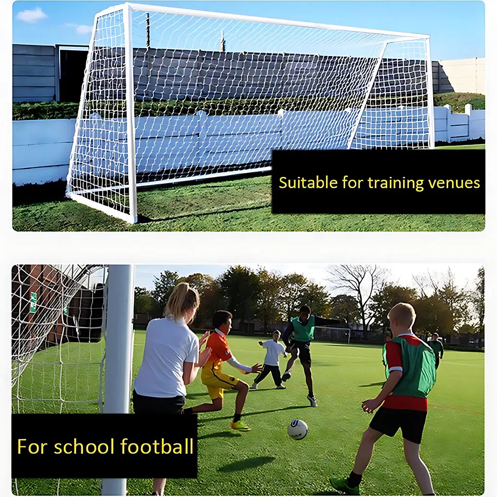 Soccer Goal Net Replacement Ground Football Door Netting Professional Practice Accessory Foldable Flexible 3.2x1.5x2.1m