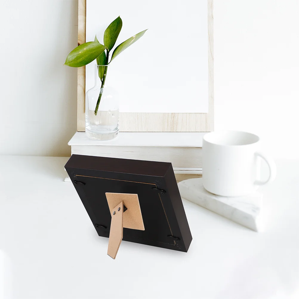 2Pcs Picture Frame Easel Back Cardboard Self Adhesive Support Light Brown 14.5cm Photo Display Holder Stand Easel Backs