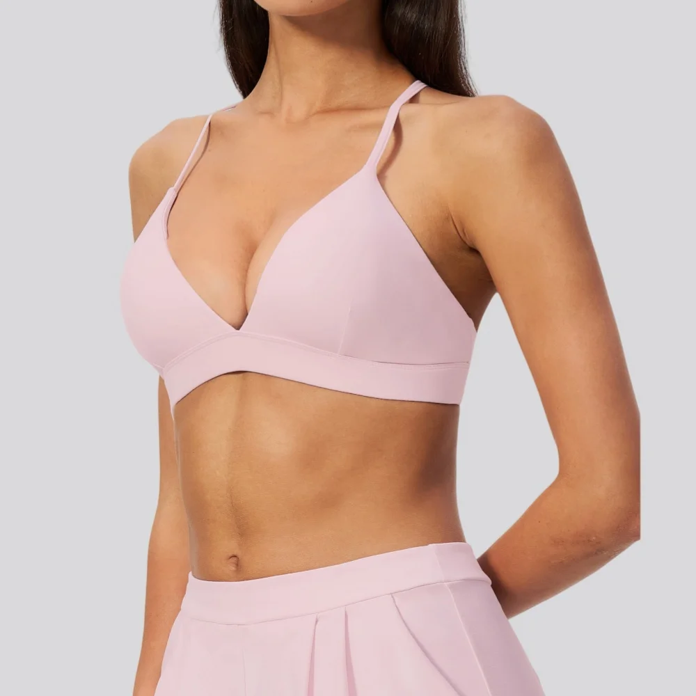 Sexy Sports Bra Cross Strap Yoga Top Women Quick Drying ShockProof Gym Workout Underwear Casual Yoga Clothes Push Up Fitness Bra
