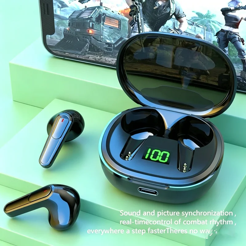 Tws fone bluetooth fone de ouvido sem fio 5.3 fone bluetooth alta fidelidade stero redução ruído esportes para allphone