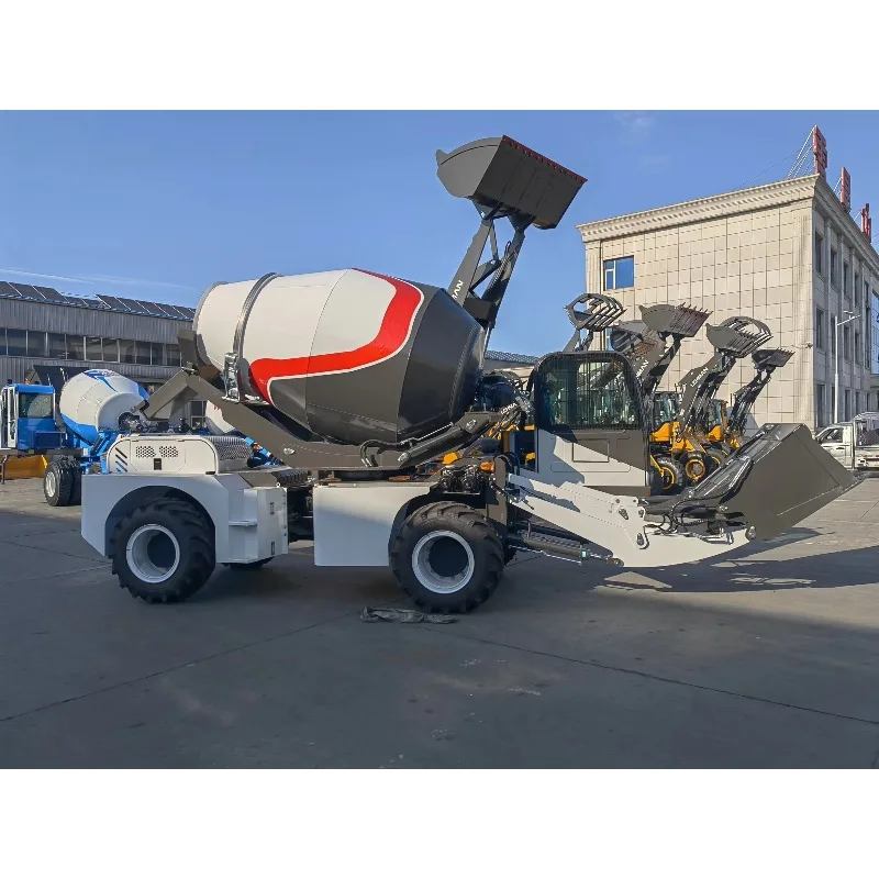 Popular 4m3 Self Loading Concrete Mixer Truck in Dubai and Italy