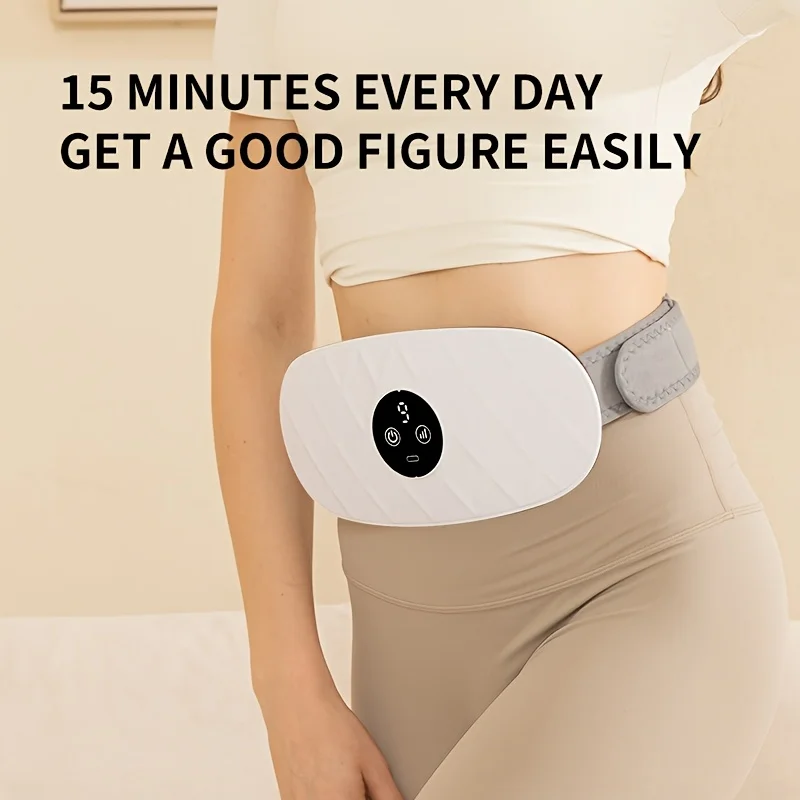 9-speed electric abdominal massager, USB rechargeable. Shapes belly and legs, perfect for fitness & muscle relaxation