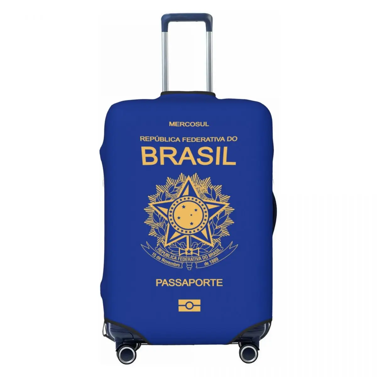 

Чехол для багажа на паспорт Бразилии, эластичные защитные чехлы для дорожного чемодана, подходят для 18-32 дюймов