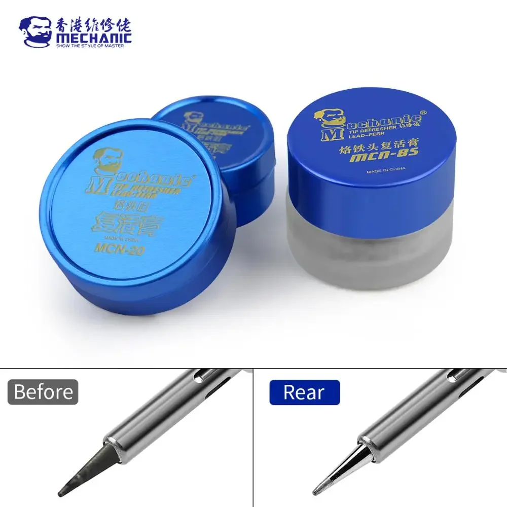 MECHANIC N Series Electrical Soldering Iron Tip Refresher Clean Paste Welding Flux Cream For Oxide Solder Iron Head Resurrection