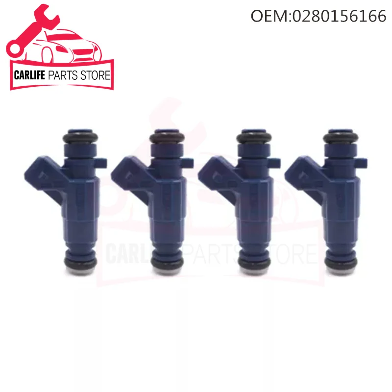 0280156166 Auto Fuel Injector Nozzle Car Accessories For Mitsubishi Colt Eclipse Galant Lancer Outlander For BYD F3 Zotye 5008