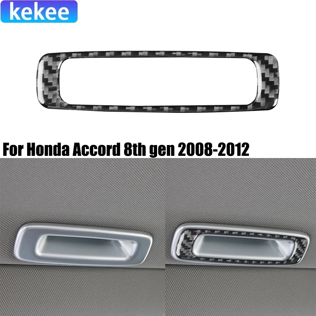 

For Honda Accord 8th Gen 2008-2012 Carbon Fiber Roof Switch Puller Frame Decoration Interior Car Accessories Cover Sticker Trim