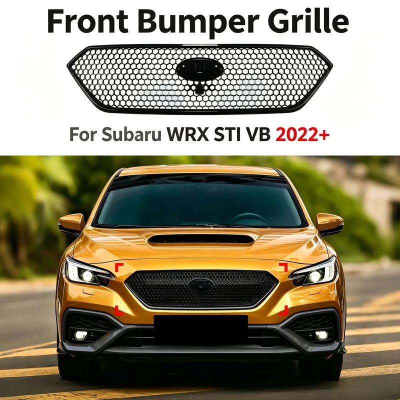 Front Bumper Grille WRX STI VB 2022+ Car Exterior Intake Modification Accessories