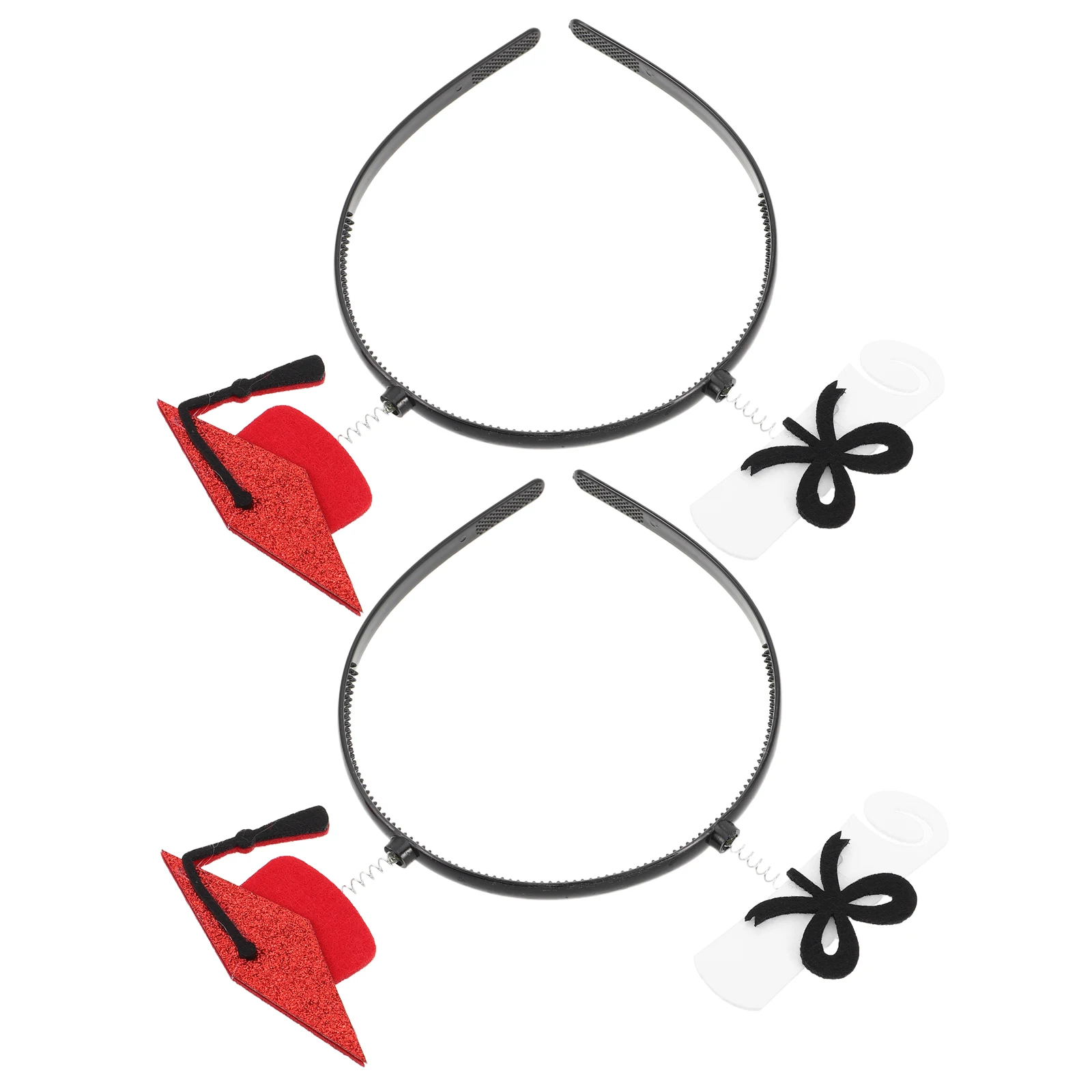 

2 Pcs Has Bachelor Cap Graduation Hair Accessory Decorate Hairband for Student of 2025 Child
