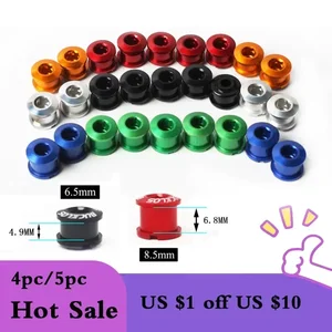 Bucklos-Bike-Kettenschrauben, MTB-Straßenschrauben, Einzel- und Doppelkurbelschrauben, Kettenradschraube, Kurbelteil, 6,5 mm, 8,5 mm, 5 Stcs 10 Main MTB Crown Sales - №9
