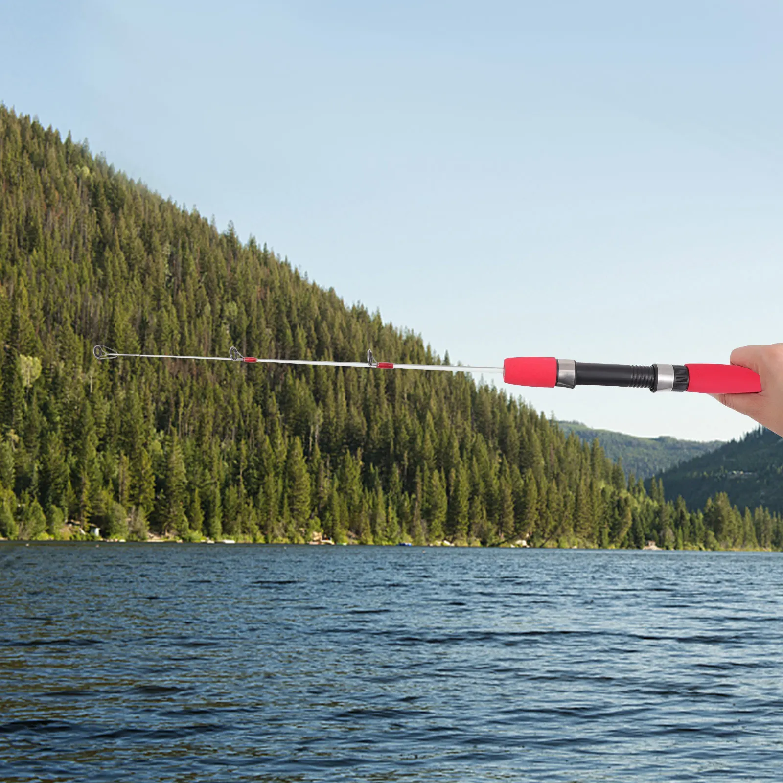 

3pcs Ice Fishing Rods for Shrimp Lures Kids Beach Telescopic Travel Pole Glass Fiber Adjustable Outdoor Anti