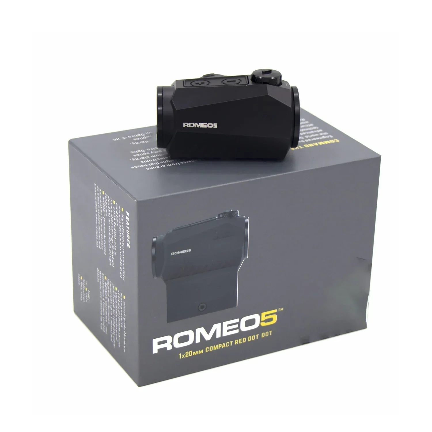 100% Original 2Moa Romeo5 Red Dot Sight Shake-awake Motion Sensor High Quality 1x20mm Compact Reflex Scope with Original Box