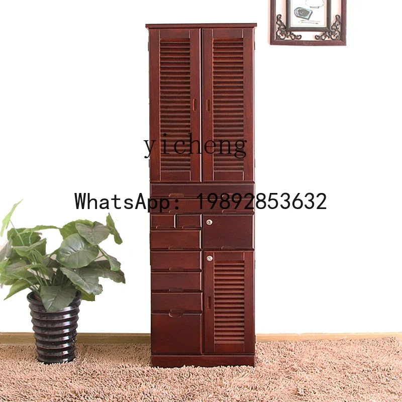 F1 Solid Wood Cabinet Office dedicated multi-functional file cabinet Buddhist cabinet with door