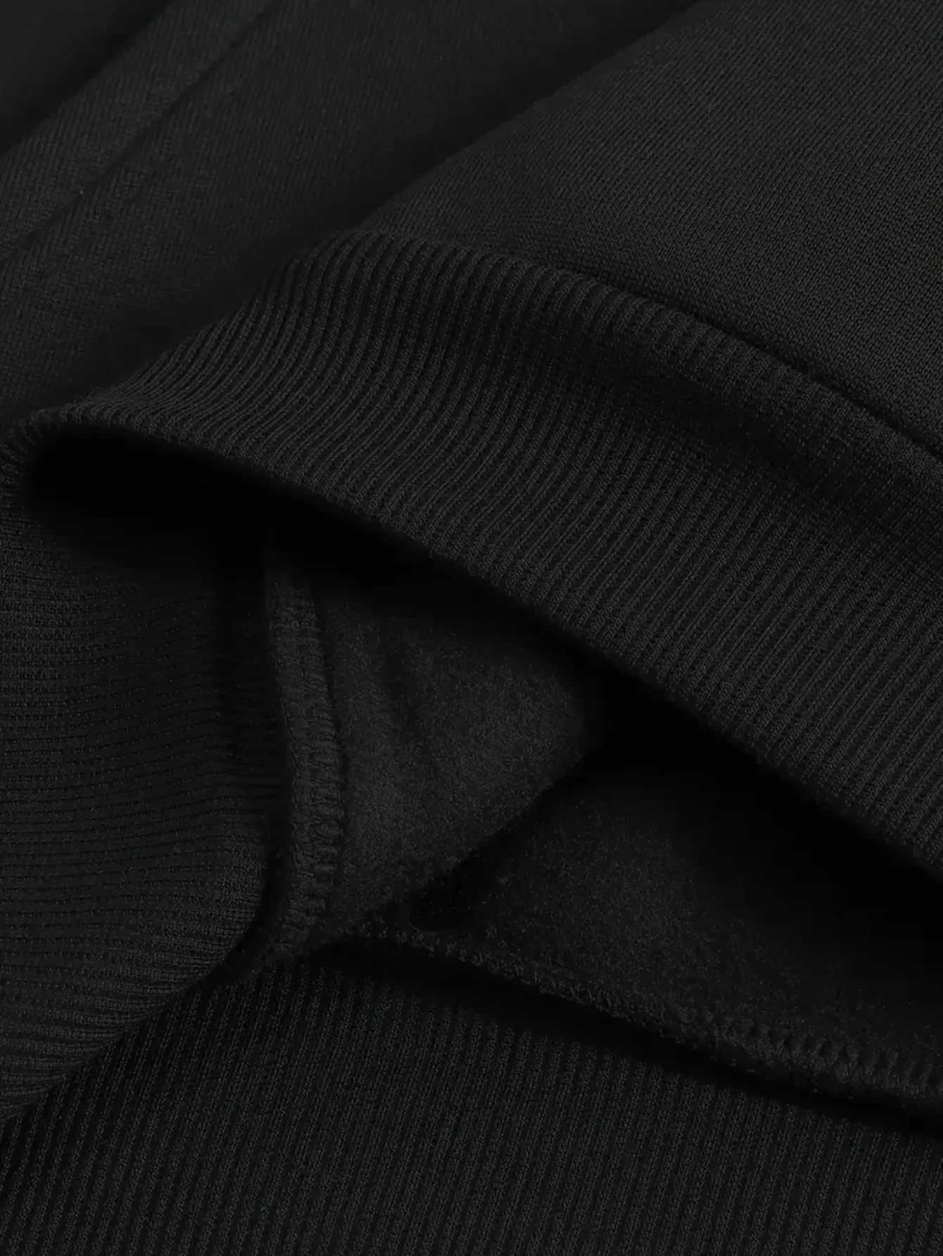 تي شيرت رجالي بأكمام طويلة ورقبة دائرية فضفاض مقاس كبير للخريف والشتاء بقلنسوة