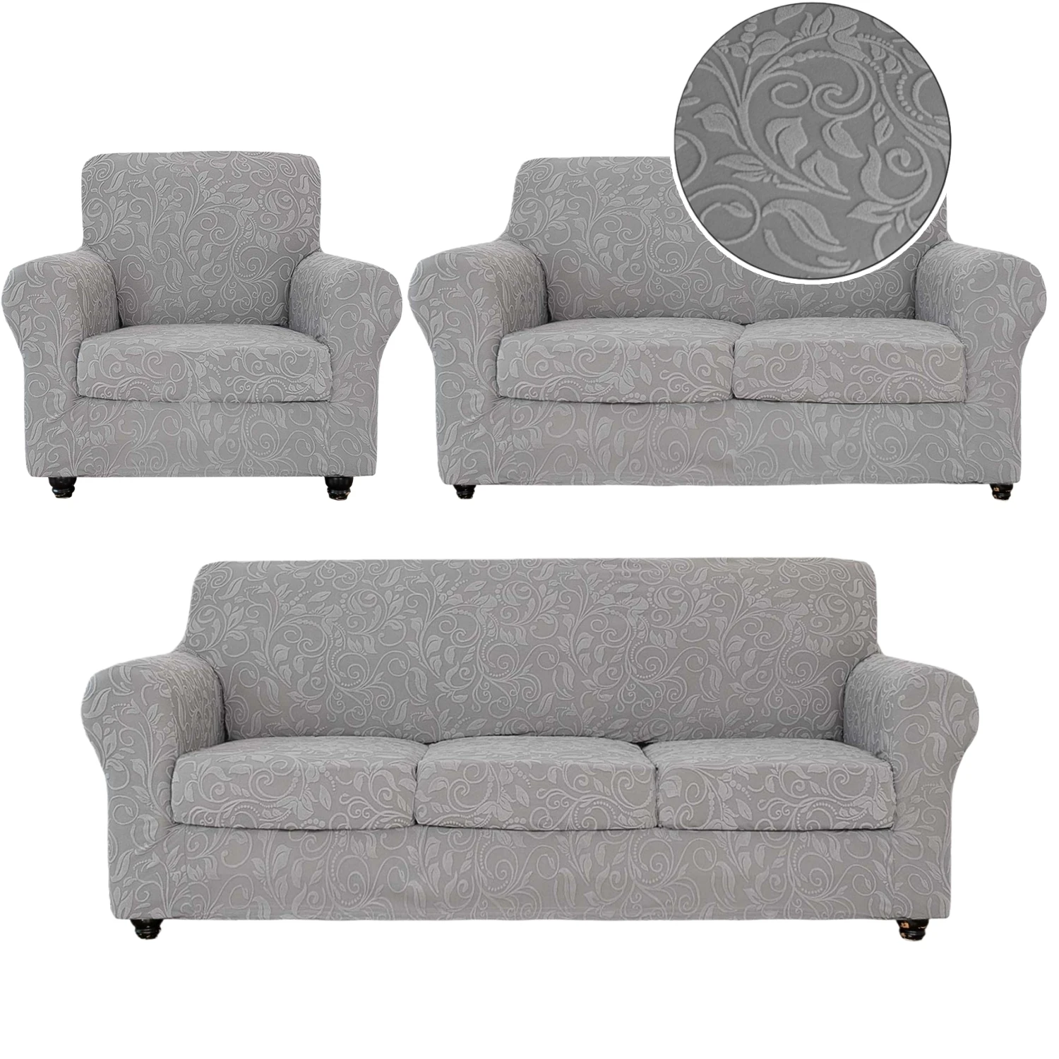 

Stretch Jacquard couch cover with Cushion Cover Slipcover 1/2/3 Seater Separate Seat Cushion Covers Furniture Protector