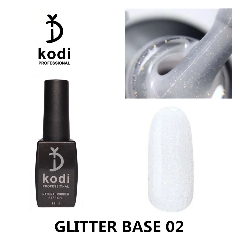 Yd kodi professional 12ml Glitzer Gummi Basis Gel Lack nackt Nagel Basis lack Maniküre gehärtet Top semi-permanente Gellak Primer