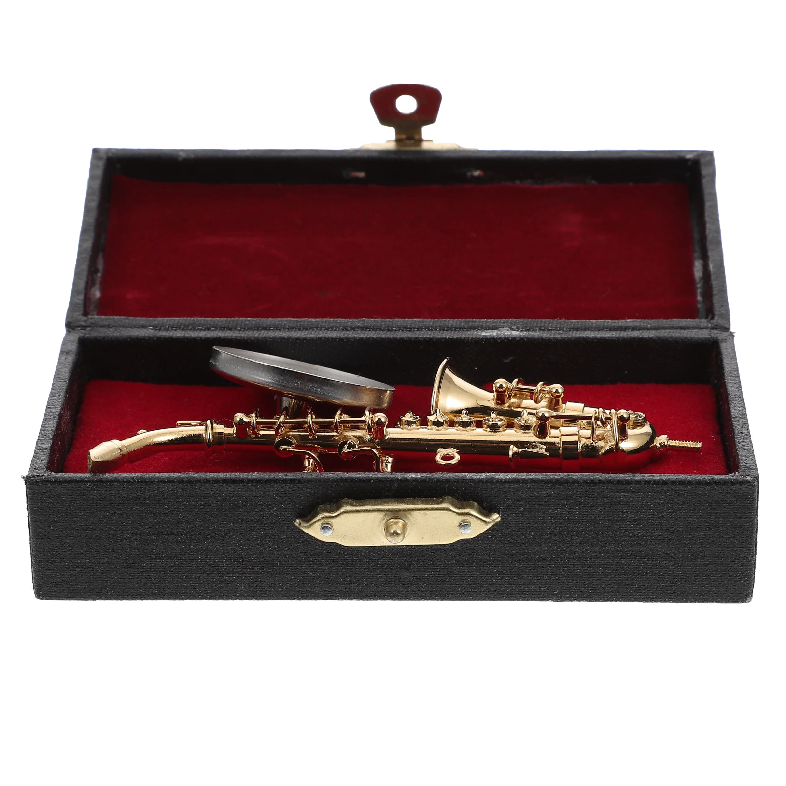 

Miniature Realistic Alto Saxophone Decor Desktop Adornment Mini Instrument nament Exquisite Model Gift
