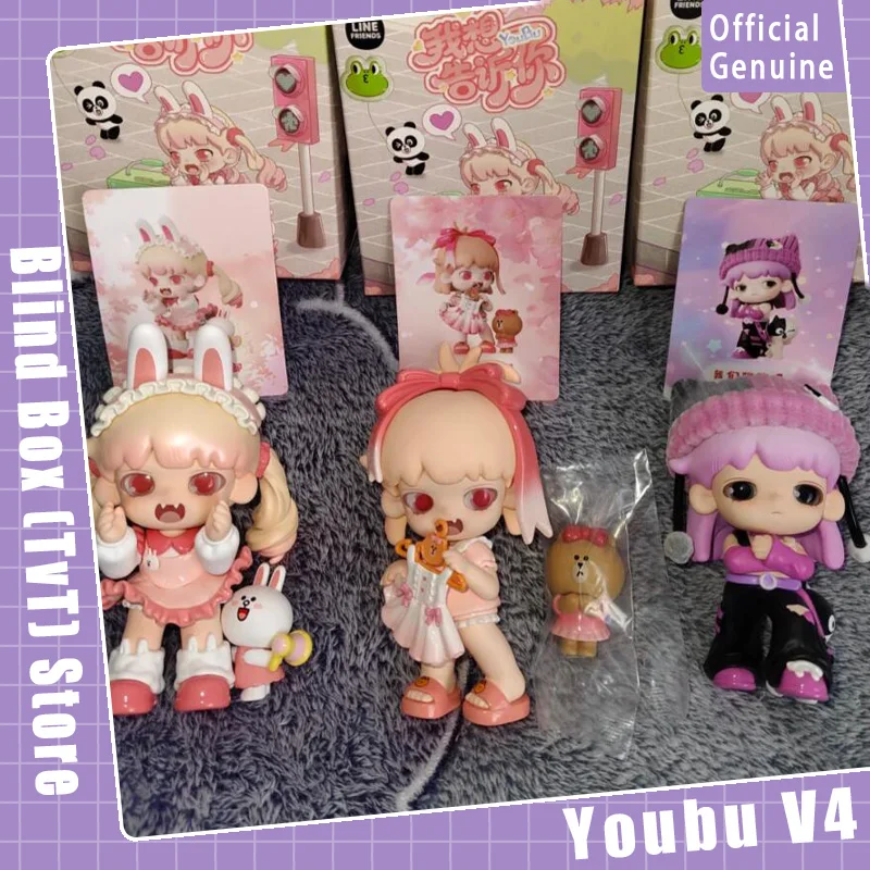 

Genuine Youbu V4 I Have Something To Tell You Series Blind Box Cute Girl Collectible Doll Desktop Decor Girls Surprise Gift