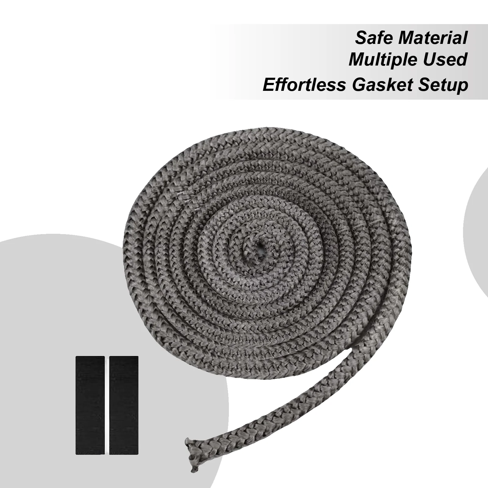 

Уплотнительная лента для камина 16 мм x 2 м, черная, самоклеящаяся, из стекловолокна, для дверцы дровяной печи, замена уплотнительного шнура