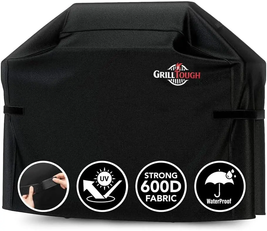 

Heavy Duty 52 Inch Waterproof BBQ Grill Cover with Adjustable Straps, Weather & UV Resistant for Outdoor Gas Grills