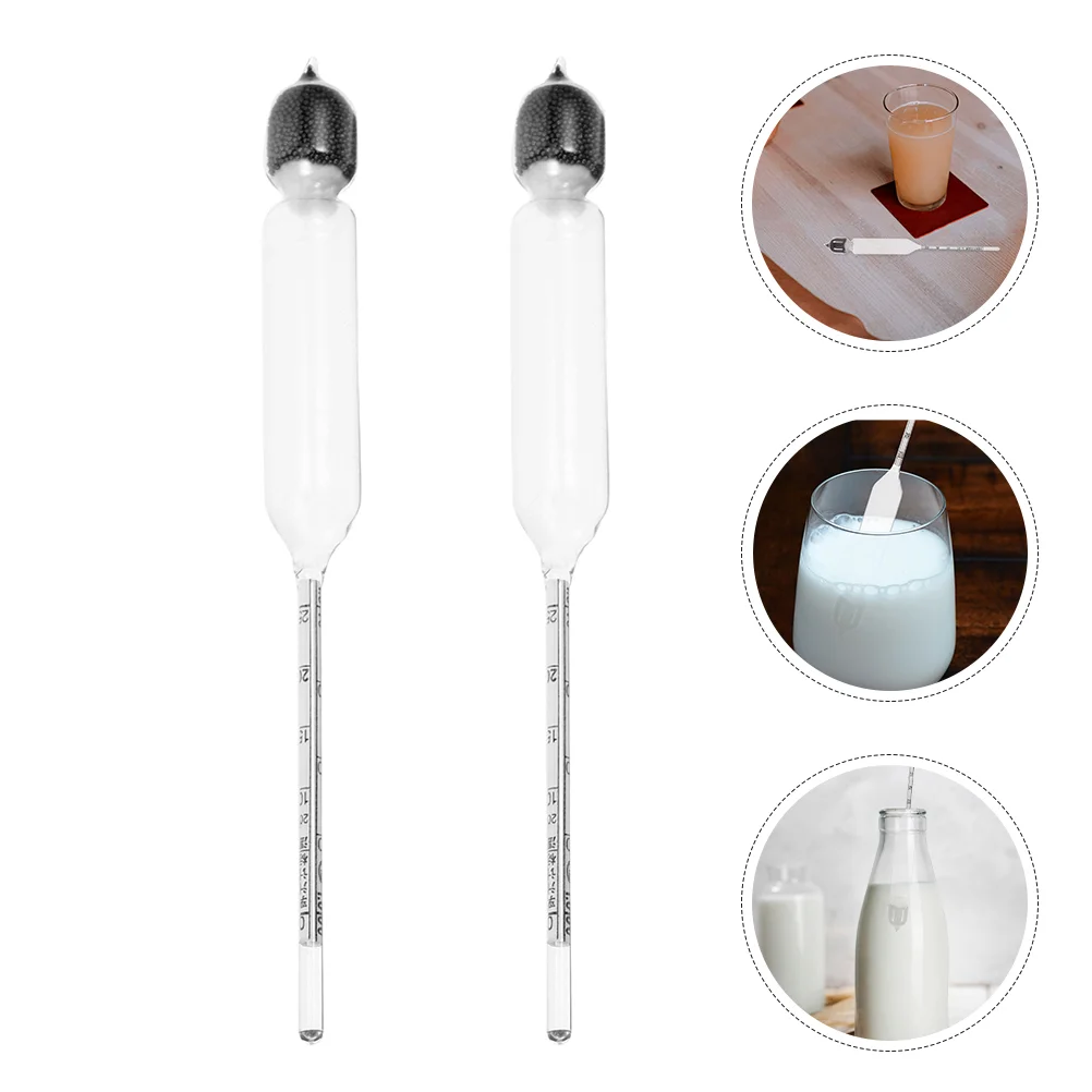 

2 Pcs Milk Density Meter Hydrometer for Lactate Beginners Home Kitchen Measure Tool