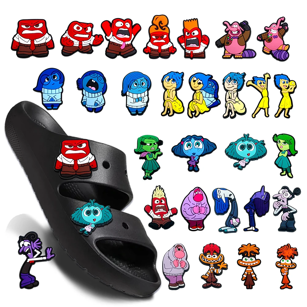 

Disney（Inside Out）Animated movi Shoe Charms 8-100PCS DIY Craft Accessories for Kids &Birthday Gifts & Xmas Favors"（High-Quali