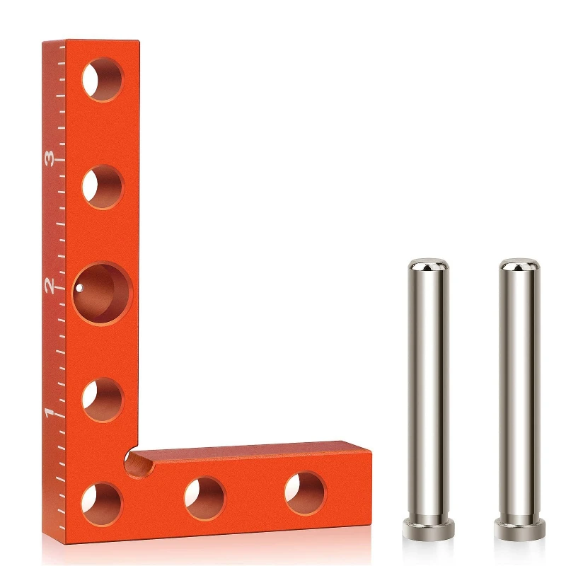 

Woodworking ruler positioner fixture Right angle 90 degree positioning Triangle ruler block Right angle clip