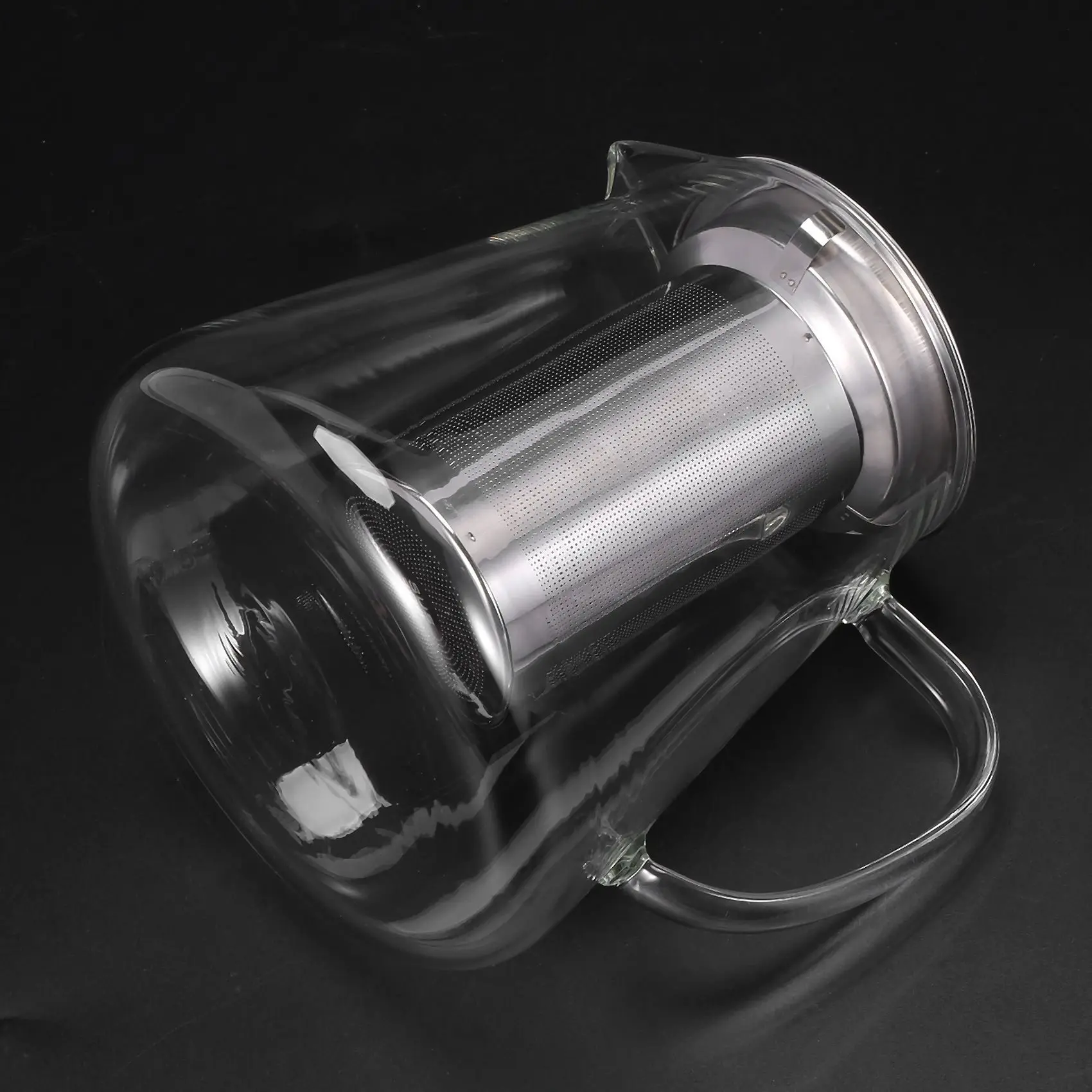ABVG-2X Glass Teapot With Stainless Steel Removable Infuser For Loose Leaf Tea, Bonus Tea Kettle & Infuser Coaster, 950Ml