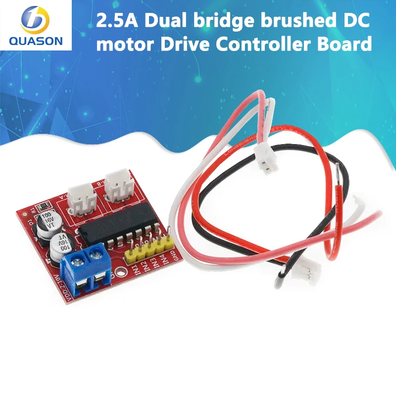 2.5A Dual bridge brushed DC motor Drive Controller Board Module forArduino smart car robot Low power consumption MX1919